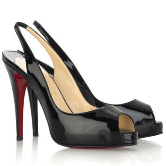 Christian Louboutin No PRIVE 120 Sling Back Heels - Picture 1 of 11